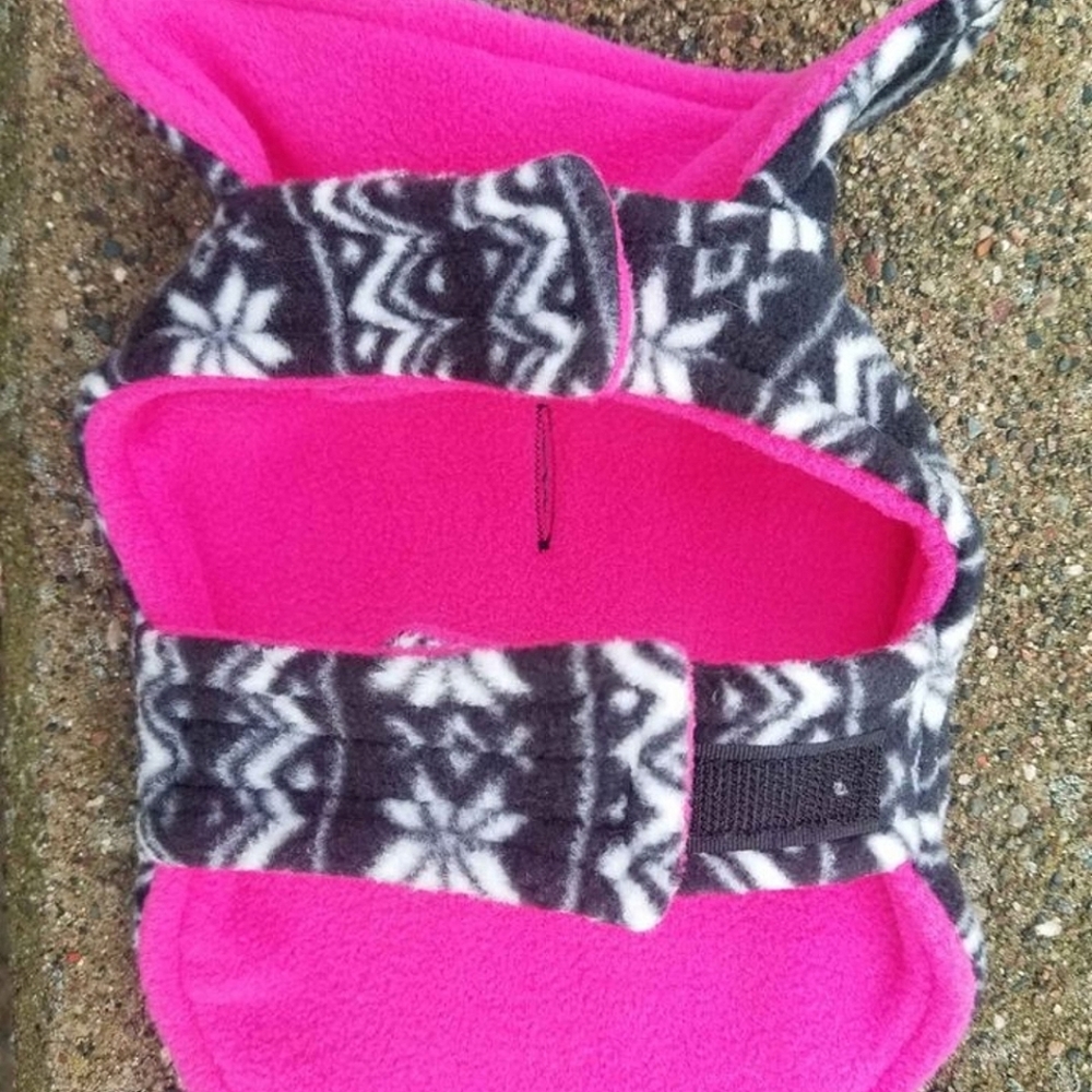 Fleece pet coat